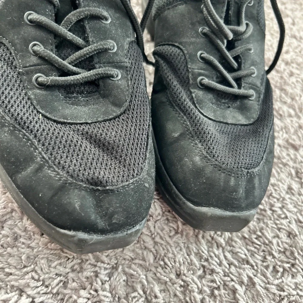 Black Split Sole Dance Sneakers Jazz Hip Hop Practice Shoes Size 10‎